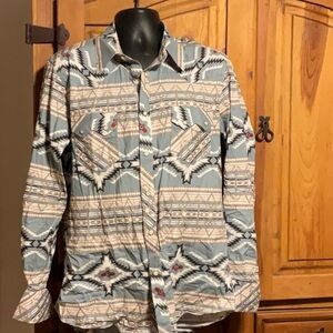 Men’s Rock & Roll Denim Long Sleeve Shirt